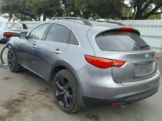 JN8CS1MW1HM410889 - 2017 INFINITI QX70 GRAY photo 3