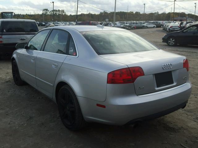 WAUDF78E36A232374 - 2006 AUDI A4 SILVER photo 3