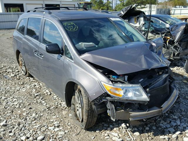 5FNRL5H63DB053352 - 2013 HONDA ODYSSEY EX GRAY photo 1