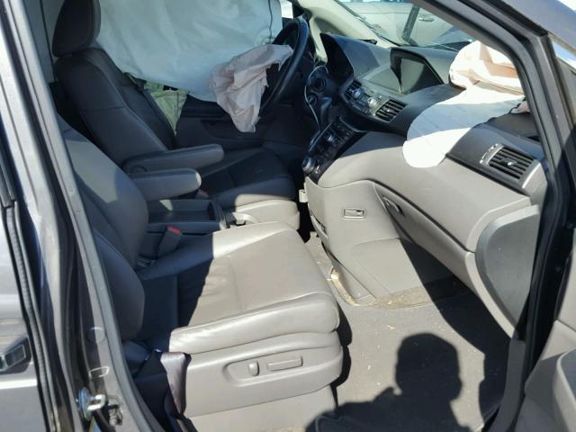 5FNRL5H63DB053352 - 2013 HONDA ODYSSEY EX GRAY photo 5