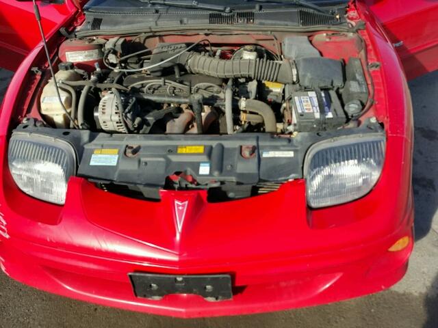 1G2JB1243Y7162894 - 2000 PONTIAC SUNFIRE SE RED photo 7