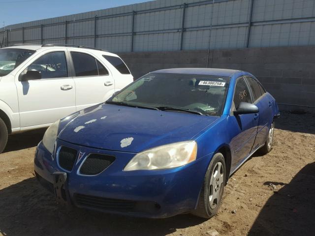 1G2ZF58B674153546 - 2007 PONTIAC G6 VALUE L BLUE photo 2