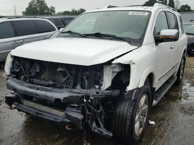 5N1AA0NE6BN620147 - 2011 NISSAN ARMADA PLA WHITE photo 2