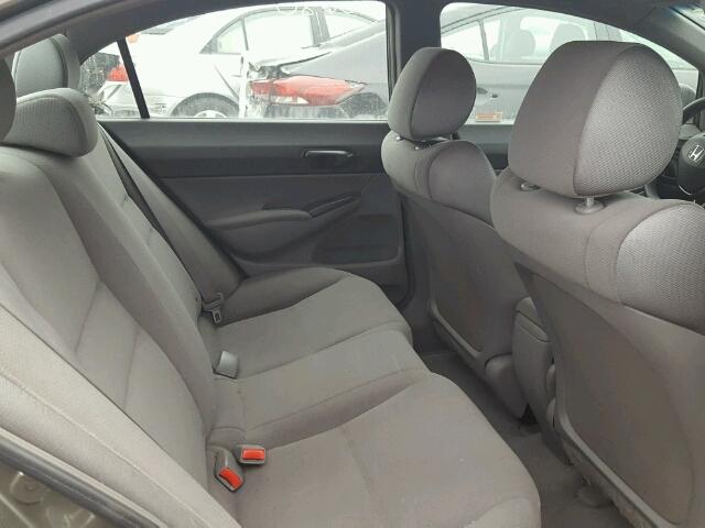 2HGFA16377H002933 - 2007 HONDA CIVIC DX BROWN photo 6