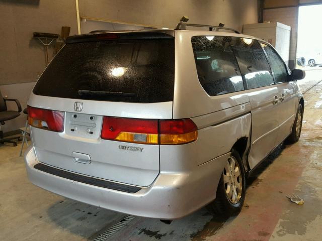 5FNRL18602B031105 - 2002 HONDA ODYSSEY EX SILVER photo 4