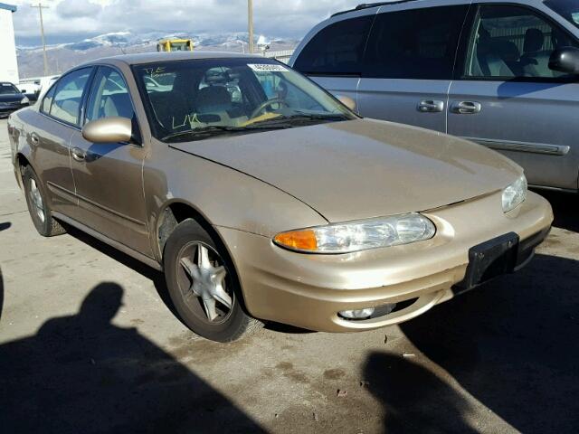 1G3NL52T01C111696 - 2001 OLDSMOBILE ALERO GL GOLD photo 1