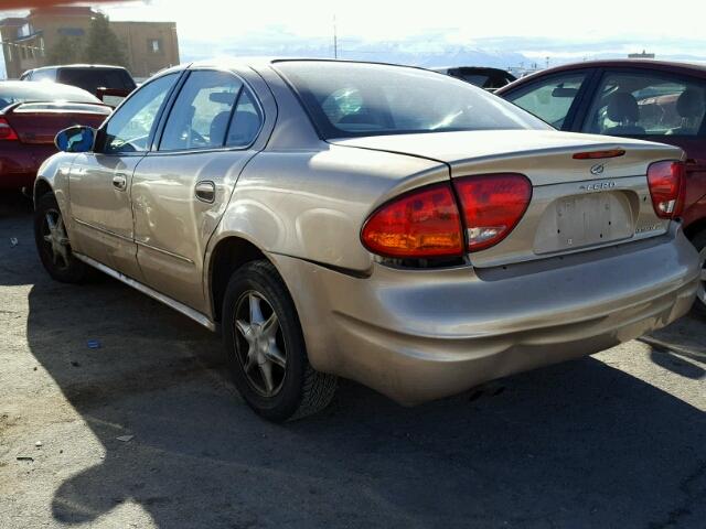 1G3NL52T01C111696 - 2001 OLDSMOBILE ALERO GL GOLD photo 3