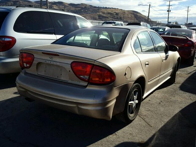 1G3NL52T01C111696 - 2001 OLDSMOBILE ALERO GL GOLD photo 4