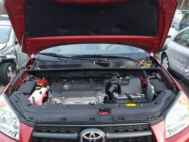 2T3JF4DV9CW217384 - 2012 TOYOTA RAV4 RED photo 7