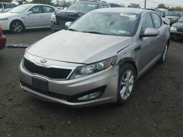 5XXGN4A76DG239429 - 2013 KIA OPTIMA EX SILVER photo 2