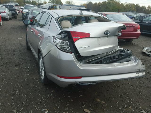 5XXGN4A76DG239429 - 2013 KIA OPTIMA EX SILVER photo 3