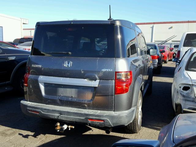 5J6YH28749L001845 - 2009 HONDA ELEMENT EX GRAY photo 4