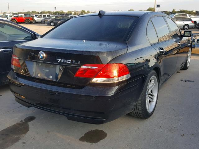 WBAHN03517DD98723 - 2007 BMW 760 LI BLACK photo 4