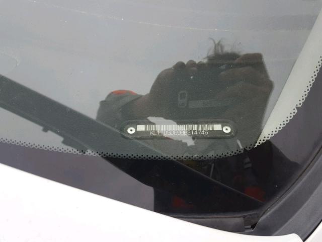 KL1TD5DE9BB214746 - 2011 CHEVROLET AVEO LS WHITE photo 10