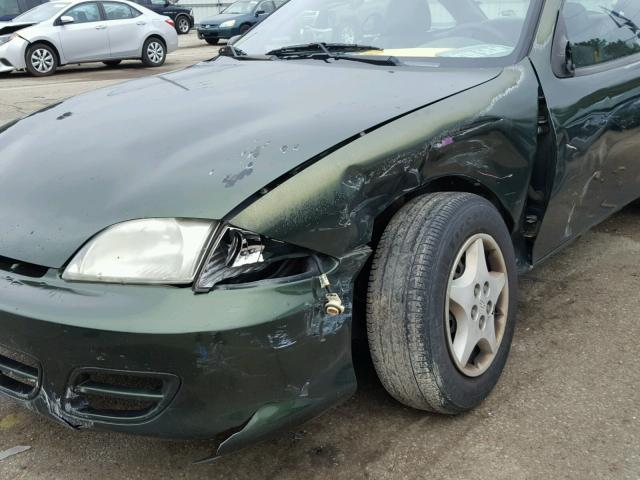 1G1JC124117248860 - 2001 CHEVROLET CAVALIER GREEN photo 9