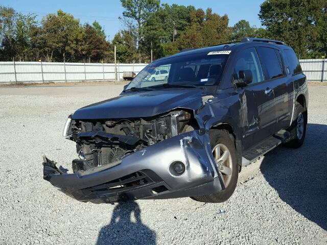 5N1BA0ND0DN610406 - 2013 NISSAN ARMADA SV GRAY photo 2