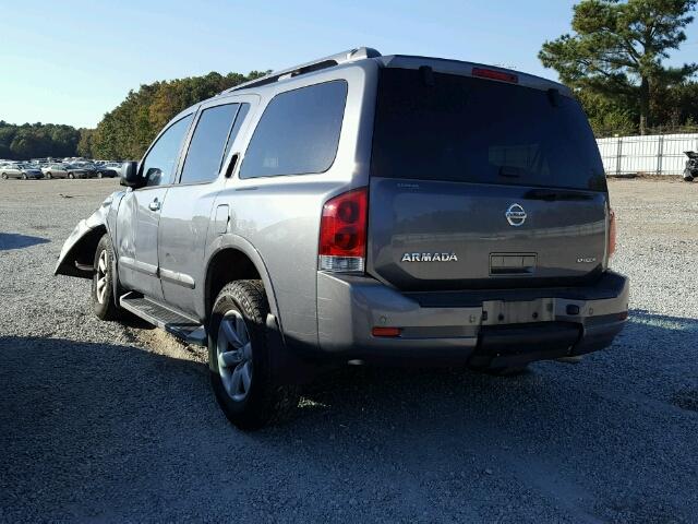 5N1BA0ND0DN610406 - 2013 NISSAN ARMADA SV GRAY photo 3