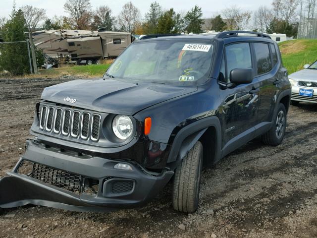 ZACCJBAB8HPF16988 - 2017 JEEP RENEGADE S BLACK photo 2