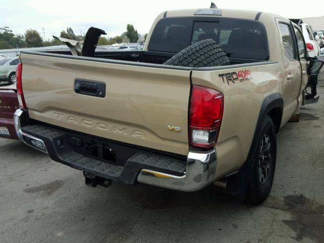 3TMCZ5ANXHM111707 - 2017 TOYOTA TACOMA DOU TAN photo 4