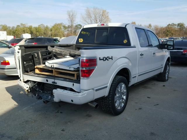 1FTFW1ET7CFB02642 - 2012 FORD F150 SUPER WHITE photo 4
