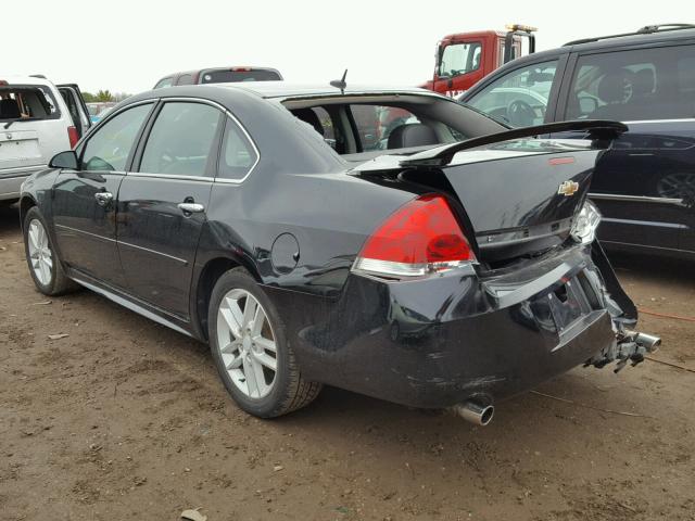 2G1WC5E30C1264323 - 2012 CHEVROLET IMPALA LTZ BLACK photo 3