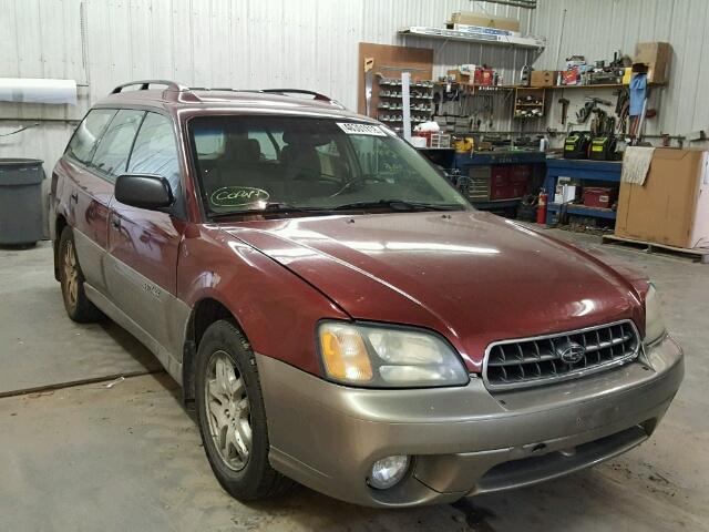 4S3BH675747608598 - 2004 SUBARU LEGACY OUT RED photo 1