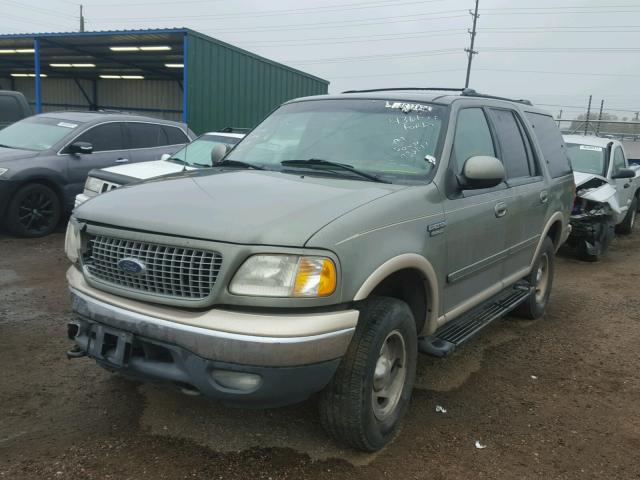 1FMPU18L0XLC01215 - 1999 FORD EXPEDITION GREEN photo 2