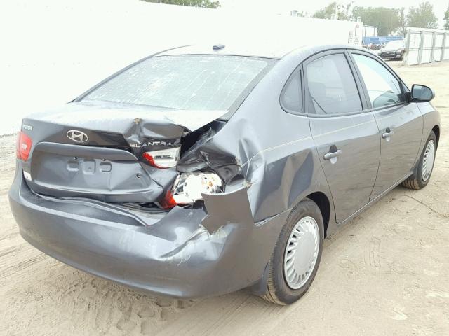 KMHDU46D47U176457 - 2007 HYUNDAI ELANTRA GL GRAY photo 4