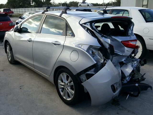 KMHD35LHXEU179375 - 2014 HYUNDAI ELANTRA GT SILVER photo 3