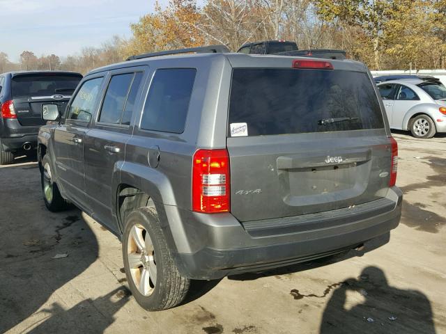 1C4NJRFB0ED575828 - 2014 JEEP PATRIOT LA GRAY photo 3