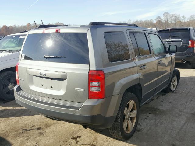 1C4NJRFB0ED575828 - 2014 JEEP PATRIOT LA GRAY photo 4