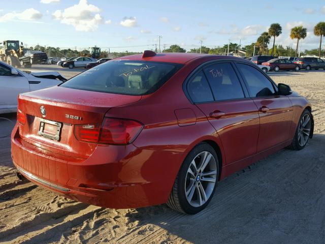 WBA3A5C58DF604331 - 2013 BMW 328 I RED photo 4