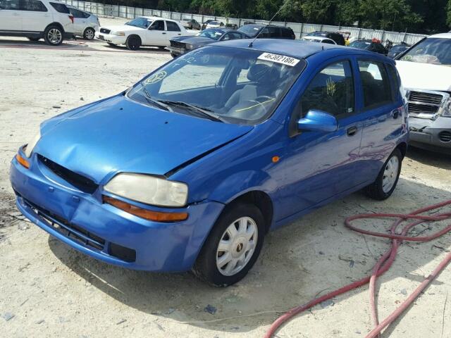 KL1TJ62604B150853 - 2004 CHEVROLET AVEO LS BLUE photo 2