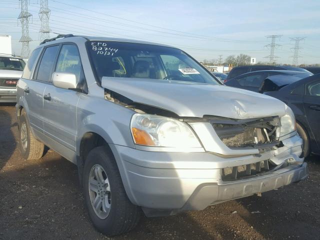 2HKYF18645H558010 - 2005 HONDA PILOT EXL SILVER photo 1