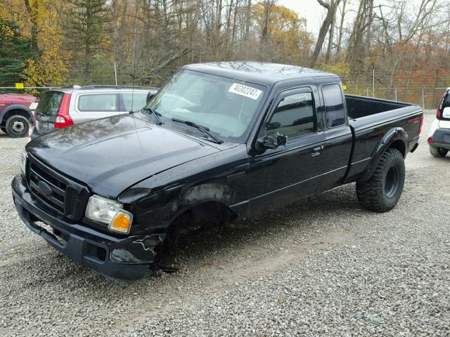 1FTYR15E06PA35348 - 2006 FORD RANGER SUP BLACK photo 2