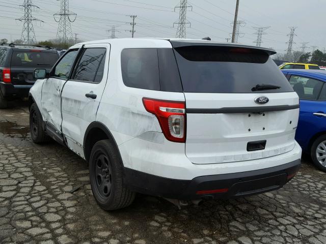 1FM5K8AR7EGB11280 - 2014 FORD EXPLORER P WHITE photo 3