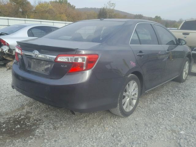 4T4BF1FK0CR220517 - 2012 TOYOTA CAMRY BASE GRAY photo 4