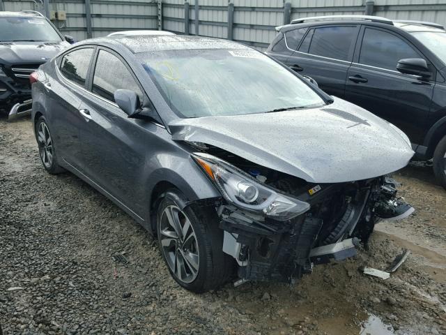 KMHDH4AE8GU597666 - 2016 HYUNDAI ELANTRA SE GRAY photo 1