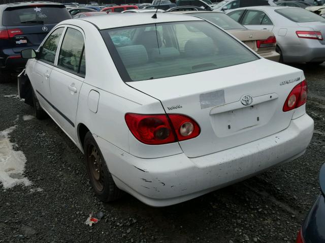 2T1BR32E78C926793 - 2008 TOYOTA COROLLA CE WHITE photo 3