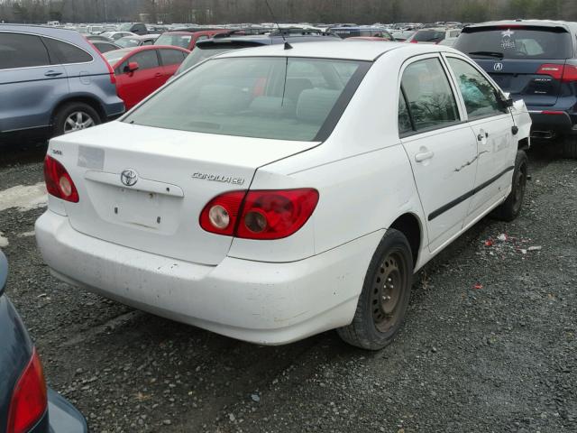 2T1BR32E78C926793 - 2008 TOYOTA COROLLA CE WHITE photo 4