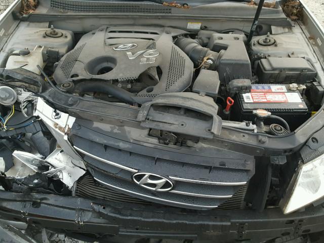 5NPET46F09H414637 - 2009 HYUNDAI SONATA GLS SILVER photo 7