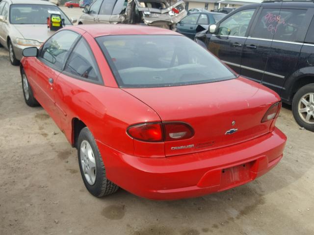 1G1JC124227214427 - 2002 CHEVROLET CAVALIER RED photo 3