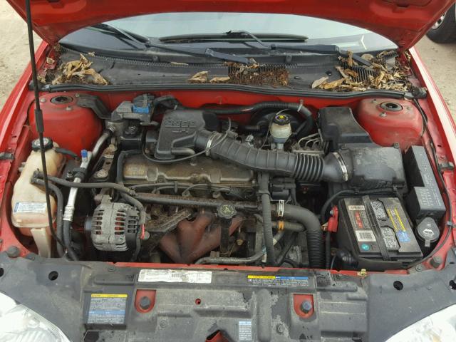 1G1JC124227214427 - 2002 CHEVROLET CAVALIER RED photo 7