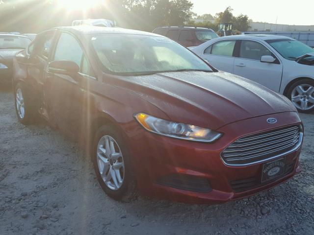 3FA6P0HRXDR355875 - 2013 FORD FUSION SE RED photo 1