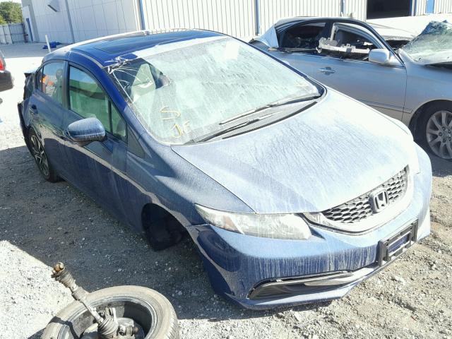 19XFB2F86FE083284 - 2015 HONDA CIVIC EX BLUE photo 1