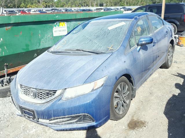 19XFB2F86FE083284 - 2015 HONDA CIVIC EX BLUE photo 2