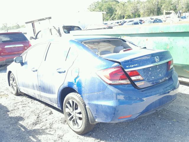 19XFB2F86FE083284 - 2015 HONDA CIVIC EX 蓝色 照片 3