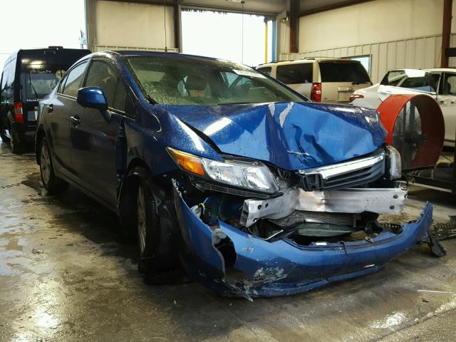 19XFB2F52CE034407 - 2012 HONDA CIVIC LX BLUE photo 1