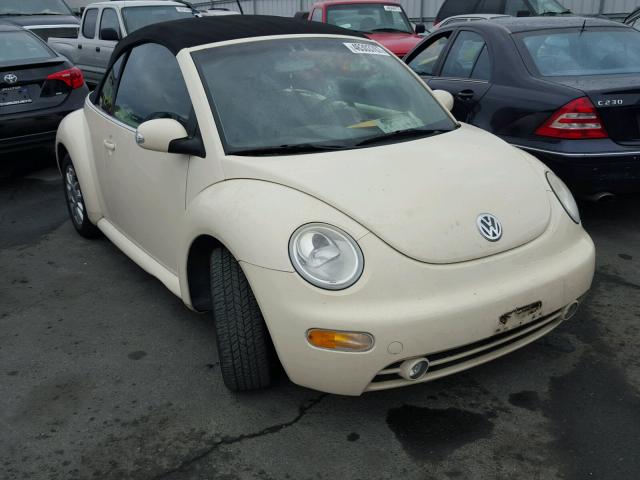 3VWCM21Y54M301879 - 2004 VOLKSWAGEN NEW BEETLE CREAM photo 1