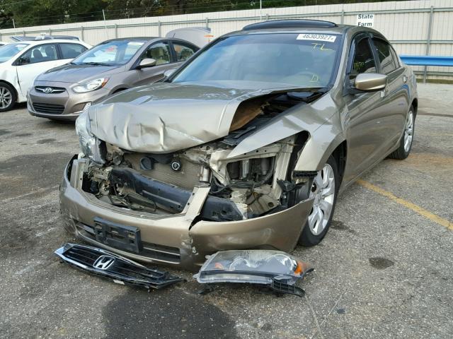 1HGCP26798A019307 - 2008 HONDA ACCORD EX GOLD photo 2